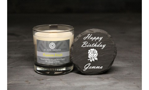Personalised Passion Fruit Soy Candle
